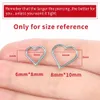 16G G23 Nose Ring Daith Piercing örhängen Hoop Heart Clicker Helix Brosk Tragus Body Jewelry for Women Girls 240115