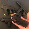Alloy Mini Pistol Gun Toy Model P90 TEC-9 Submachine Shoot safe Bullets For Adults Collection Boys Birthday Gifts