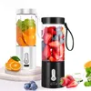 530 ml elektrisk bärbar juicer hushåll USB laddningsbar juice maskin liten abs plast mini mixer cup 240116