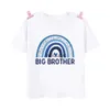 Família combinando roupas Big Brother Brother Brother Matng Roupa T Cadeis T-shirt Shirt T-shirt Ldren Manga curta Tops Meninos Roupas de meninos H240508