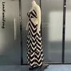 Casual jurken LKF zomer sexy riem print jurk dames slim fit combinatie elegante feestavond