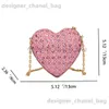 Sacs à bandoulière Mignon amour coeur Mini sac à bandoulière pour les femmes de luxe or argent fête de mariage sac de soirée mode polyvalent épaule sacs à main T240116