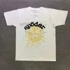 Erkekler Tişört Pembe Genç Thug Mans Kadınlar 1 Kaliteli Köpük Baskı Örümcek Web Desen Tshirt Moda Tees 2bwe