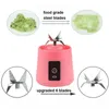 Draagbare Mini Fruitpers Cup USB Oplaadbare Mixer 6 Bladen Groente Blender Milkshake 1800mAh Handmatige Juicers 240116