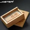 USB Flash Drives JASTER USB 2.0 customer wooden +box USB flash drive maple wood pendrive 4GB 16GB 32GB 64G U disk memory stick free shipping