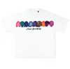 メンズTシャツアメリカンハイストリートヒップホップポートレートプリント半袖TシャツMen Y2K Goth Harajukuファッションカップ