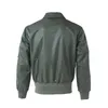 남자 비행 폭격기 재킷 가을 품질 미군 군용 유니폼 코트 삭제 칼라화물 수컷 재킷 240115
