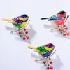 Pins Broches Style chinois oiseau broche mode mignon Animal broche tempérament émail vêtements Cheongsam Hanfu accessoires Cor femme goutte Otxns