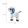 Chien télécommandé RC robotique cascadeur chiot dansant jouet intelligent programmable avec son interactif aspect créatif et cool 240116