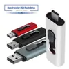 Unidades flash USB 2 em 1 Tipo C Unidades flash USB 4GB 8GB 16GB 32GB 64GB 128GB OTG Pen Drive Memory Stick USB Key 2.0 Pendrive para Android PC Laptop