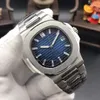 40 -årsjubileum Watch Designer Watch Mens Automatisk mekanisk rörelse All rostfritt stål Sapphire Glass 40mm herrklocka Montre de Luxe tittar hög kvalitet