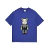 Gaojie Trendy Marke Little Bear Double Yarn Pure Cotton Violent Kaw Large Print Loose Short Sleeve T-Shirt