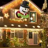 Nutcracker Inflatable Christmas Decorations Broke Out from Window Yard Blow Up with LED Lights 240116