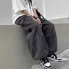 Houzhou y2k baggy carga jeans para homens oversize perna larga calças jeans masculino hip hop bolsos streetwear solto retalhos 240115