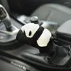 Innenzubehör Auto Schalthebelabdeckung Griffknopf Panda Autos Schalthebelschutz Automatische Universalhebeldekoration für Auto