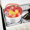 Cuiseur à riz en acier inoxydable, Double chaudière, panier de cuisson à la vapeur, grille de cuisson Anti-brûlure, égouttoir de fruits pour Pot, accessoires d'insertion