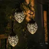 Lampade da giardino Luce solare LED Lanterna Ghirlanda Luce da cortile impermeabile Appesa Luci da fata per esterni per lampada solare Ghirlanda Decorazione del giardino YQ240116