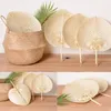 Handgjorda halmvävda fläktar Craft Summer Cooling Fan Bambu Home Decoration D240116