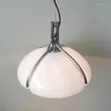 Pendant Lamps Nordic Retro Chandelier Creative Pumpkin Glass Lamp Bedroom Living Room Restaurant Study Lights El Cafe LED Lighting Fixtures