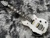 Electric guitar dual vibrato system, handmade, heavy, relic, black and white, China