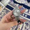 vivianeism westwoodism watch West Empress Dowager Watch White Moonlight Octagonal Diamond Steel Band Women's Watch White Steel Women's Watch