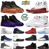 Jumpman 12s 12 tênis de basquete laranja brilhante jogo de gripe reversa preto táxi cereja gama azul mulheres homens 12s tênis designer sapatos treinadores tênis esportivos