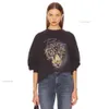 2024 AB BING Designer bluzy Leopard Głowa wydrukowane z kapturem bawełniane zaokrąglenia szyi anina skoczek sweter