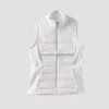 Femmes Yoga Tenues Coton Gilet LU-11 Automne Hiver Nouveau Col Montant Veste Petit Parfum Sans Manches Manteau Débardeur Portant Un Gilet