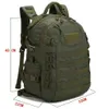 Militärischer taktischer Rucksack, 3-Tage-Angriffsrucksack, Armee-Molle-Taschen, 35 l, großer wasserdichter Outdoor-Wander-, Camping-, Reise-1000D-Rucksack 240116