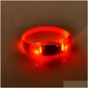 Sile Sound Controlled Led Light Bracelet Festive Party Supplies Activated Glow Flash Bangle Wristband Gift Wedding Favors Carnival Dhuuw