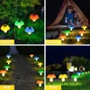 Lawn Lamps Outdoor Mushroom Garden Solar Light 4-Pack Mushroom Solar Light Waterproof Outdoor Garden Lamp Christmas Patio Street Decoration YQ240116