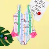 Baby Girls Sweetwear One-Piecs Kids Designer Swimsuits Toddler Children Bikinis Cartoon Imprimé Nimation Cost Vêtements Beachwear Bathing PlaySuit Summer C H2XO #