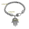 Designer Antik Sier Chain Armband Hamsa smycken för kvinnor män flickor dam mode elegant fatima hand 2024 hjärta charm armband armband gåvor gåvor