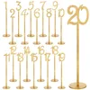 Party Decoration 1-20 Table Numbers Stands Seat With Holder Base Wood For Wedding Event Catering 20 Pcs Dropship