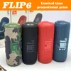 Flip 6 Wireless Bluetooth Speaker Mini Mini Sportable Speaker Box IPX5 مقاومة للماء محمولة في الهواء الطلق ميوزيو باس ميوزيك مكبر صوت مستقل TF