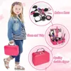 Kit de maquillaje para niños, juego de cosméticos de simulación, juguetes para niñas, casa de juego, maquillaje falso para regalo de cumpleaños pequeño 240115