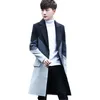 Winter Long Coat Men Business Jacket Long Long Sipped S-5XL Men Trench Overcoat Fashion Slim Windbreaker 240116