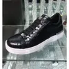 Marca de designer de luxo Schuhe Plein Mens Sapatos Top Top Walking Leather Chapé Man Sports Casual Moda Pleins Tênis de sapatos