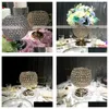 Party Decoration Fashion Crystal Flower Vase Craft For Home Wedding Gift Drop Delivery Garden Festive Supplies Event Dhg1X