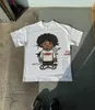 Męskie koszulki amerykańskie High Street Hip-Hop Portret z nadrukiem krótkiego rękawu T-shirt mężczyzn Y2K Goth Harajuku para mody luźna ponadwymiarowa top