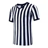 22-23 uniforme de árbitro de futebol profissional camisas personalizadas adulto preto branco camisas de futebol roupas de treinamento camisa de futebol 240116