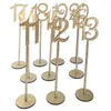 Party Decoration 1-20 Table Numbers Stands Seat With Holder Base Wood For Wedding Event Catering 20 Pcs Dropship