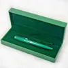 Kulspetsar PPS Luxury IC Metal Green Spray Paint Ballpoint Pen Office School Writing Stationery med Rx Box Set Gift RefillSvaiduryd