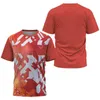 Fashion 3D Gradient Tie-dye Print T Shirt For Men Comfortable Breathable Tennis Training Clothing Casual O-neck Short Sleeve Top