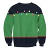 Pulls pour hommes Pull de Noël laid Jingle Bell Lantern Couples Automne Funny Jumpers Tops Robe Maison de vacances Lâche Femmes Hommes Noël