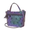 Tote Bag Women's Geometric Tassel Top Handle Bags Large Capacity Handbag Luminous Shoulder Bags Holographic Messenger Bag 240116
