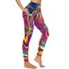 Leggings pour femmes Pantalon de yoga Tie Dye dégradé Sexy Art abstrait Imprimer personnalisé Push Up Work Out Leggins Femmes Collants de sport extensibles mignons