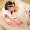 38/58 cm Donut oreiller en peluche comme un véritable anneau fantastique en forme de nourriture en peluche doux créatif coussin de siège tête oreiller décor de sol 240115