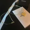 Fashion Channel sieraden nieuwe C familie liefde hanger ketting kleine geur gouden fijne ketting halsketting licht luxe beroemdheid sleutelbeen