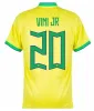 2023 VINI JR. Maillots de football CASEMIRO 23 24 nouvelle équipe nationale G.JESUS P.COUTINHO loin hommes enfants kit L.PAQUETA T.SILVA MARCELO maillot de football uniforme